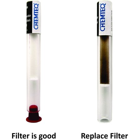 CHEMTEQ Filter Change Indicator-Low Flow Fillters for Hydrogen Sulfide Gas 143-0000